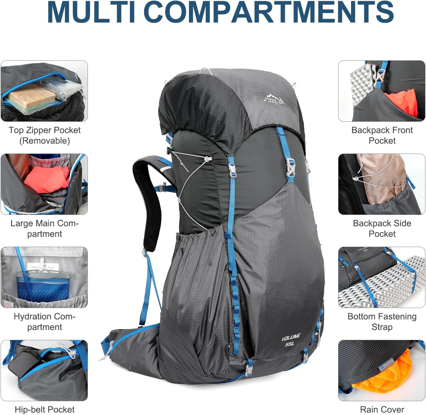 INOXTO Summit 55L Backpack - Image 24