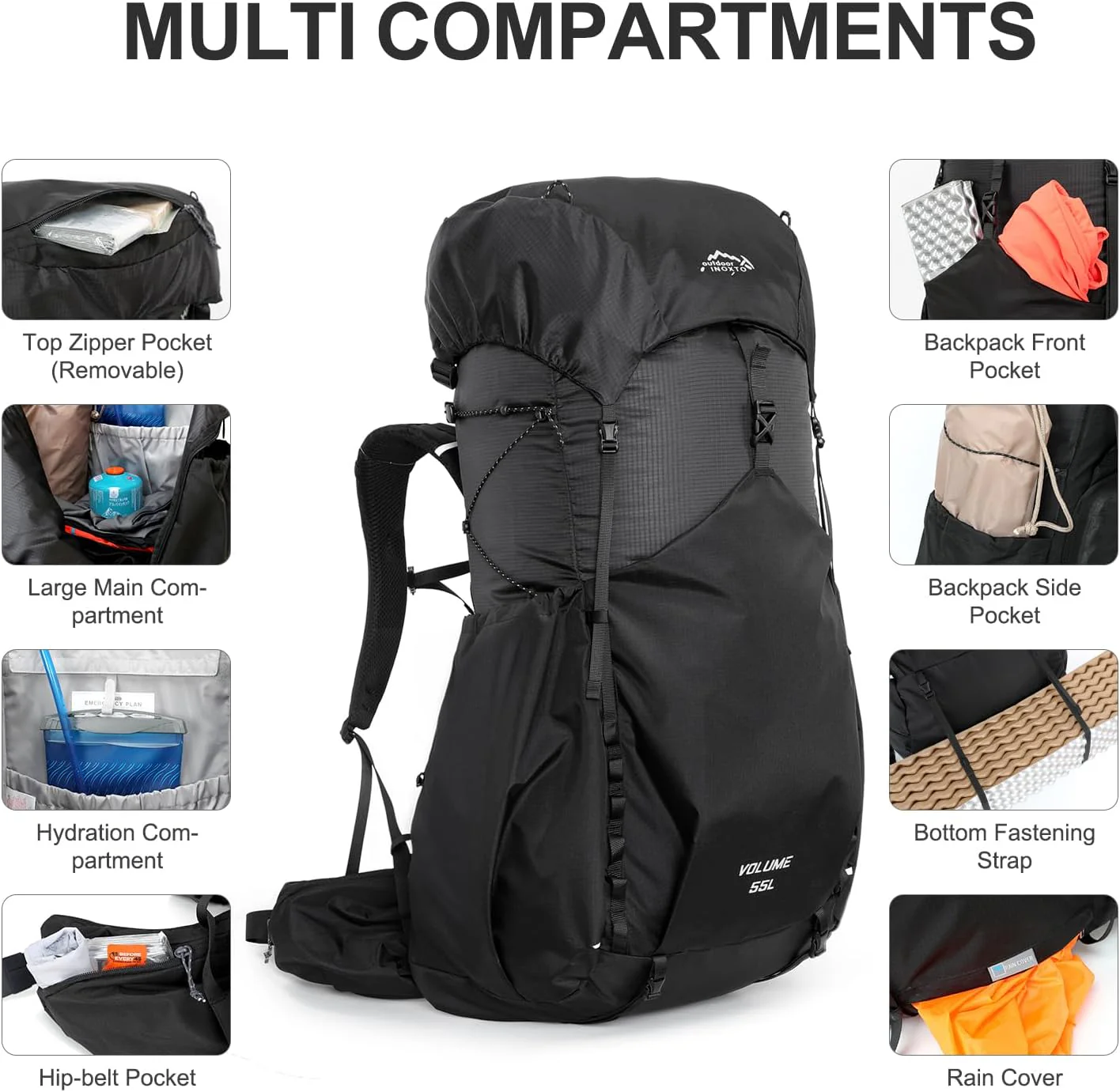 INOXTO Summit 55L Backpack - Image 4