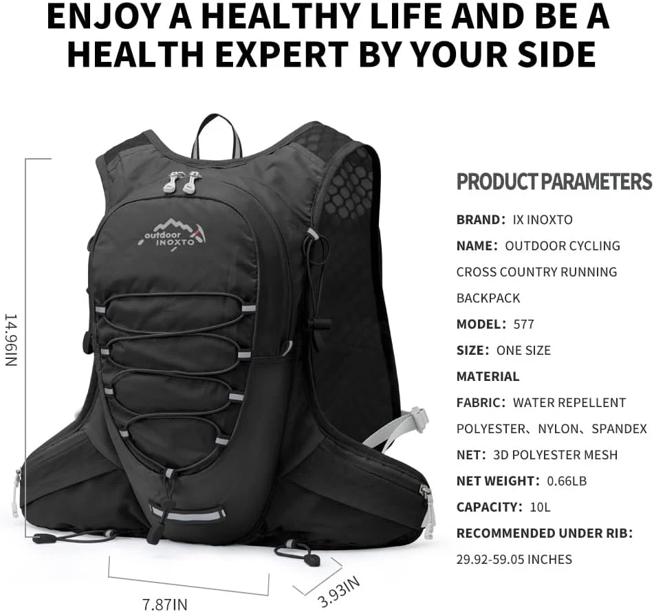 INOXTO 10 Running Hydration Vest for Men Women Marathon Race - Image 18