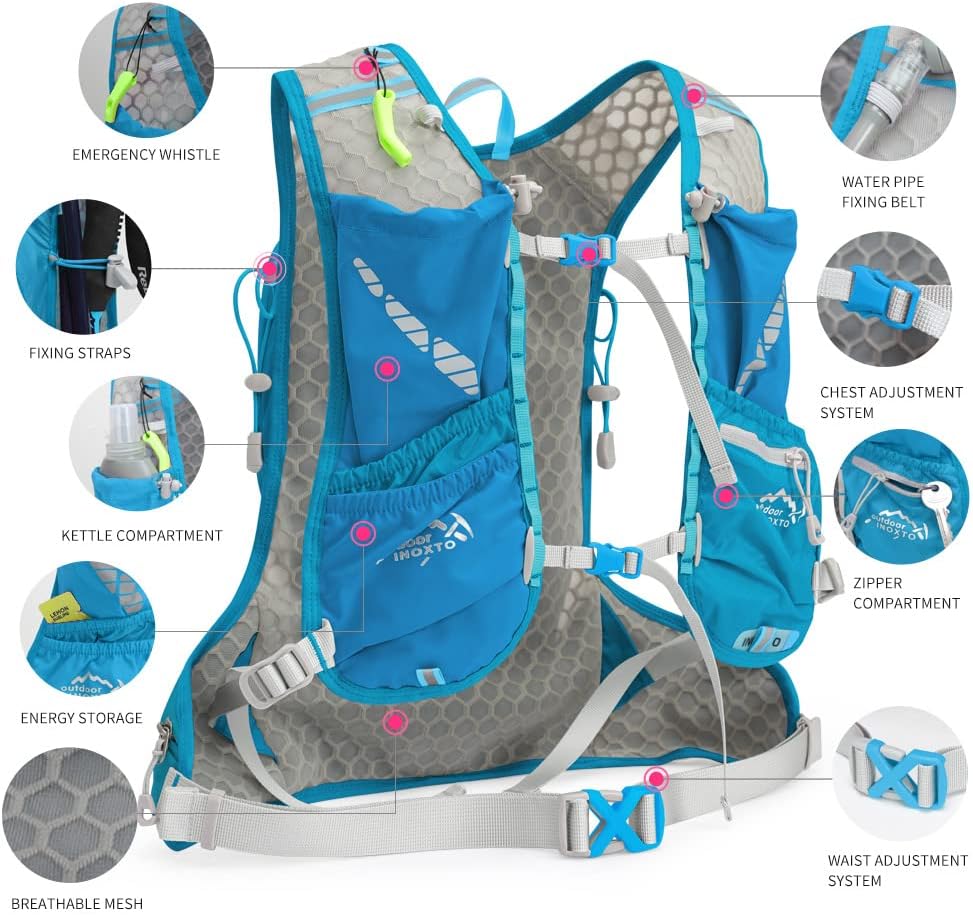 INOXTO 10 Running Hydration Vest for Men Women Marathon Race - Image 26