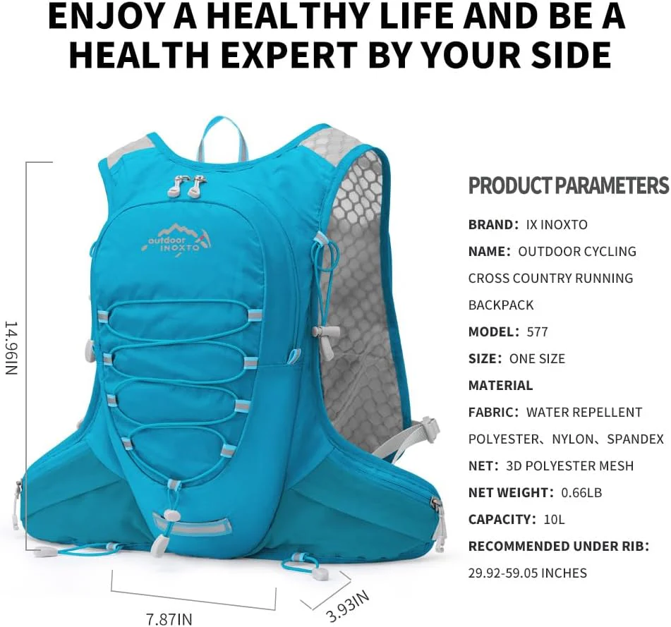 INOXTO 10 Running Hydration Vest for Men Women Marathon Race - Image 27