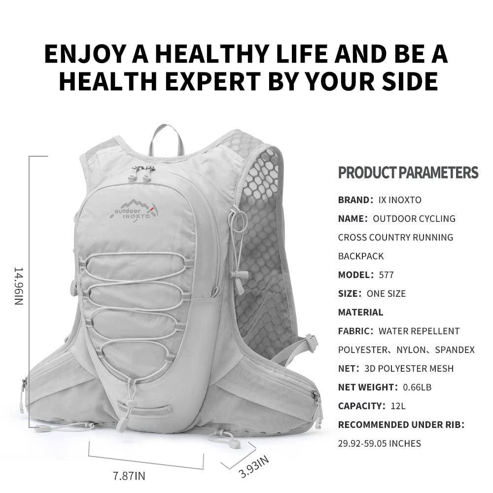INOXTO 10 Running Hydration Vest for Men Women Marathon Race - Image 3