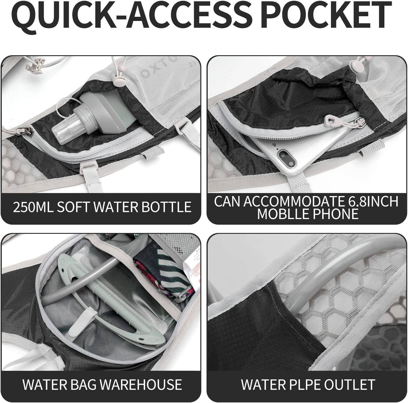 INOXTO 12 Hydration Pack Backpack for Outdoor Trail Marathon Race Set - Image 5