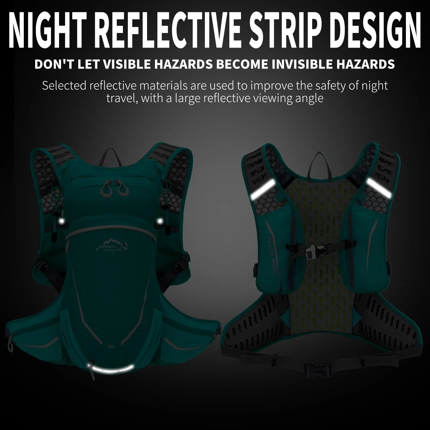 INOXTO 16 Hydration Backpack Lightweight Pack - Image 17