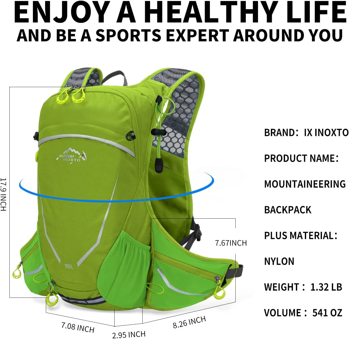 INOXTO 16 Hydration Backpack Lightweight Pack - Image 19