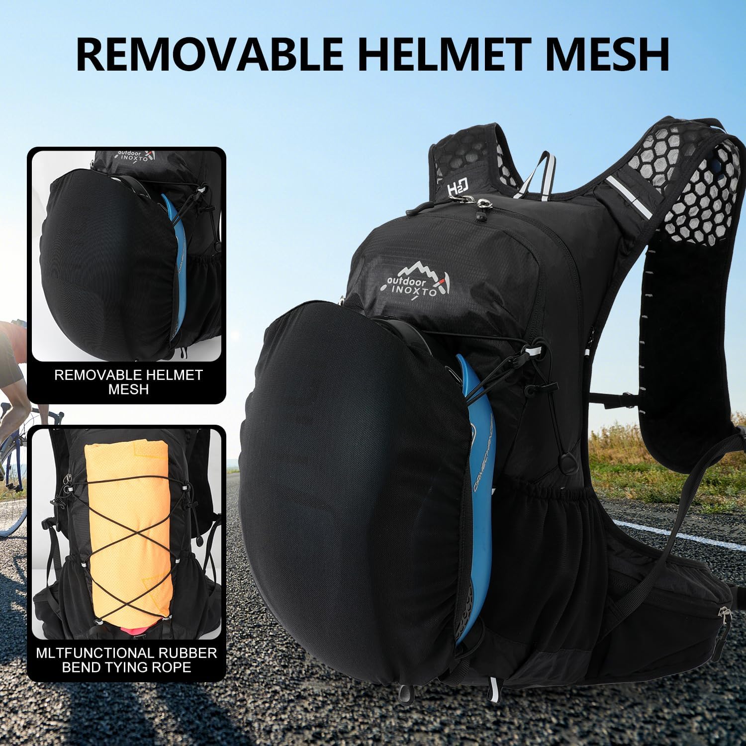 INOXTO 18L Hydration Backpack for Women Men with 2L Water Bladder - Image 12