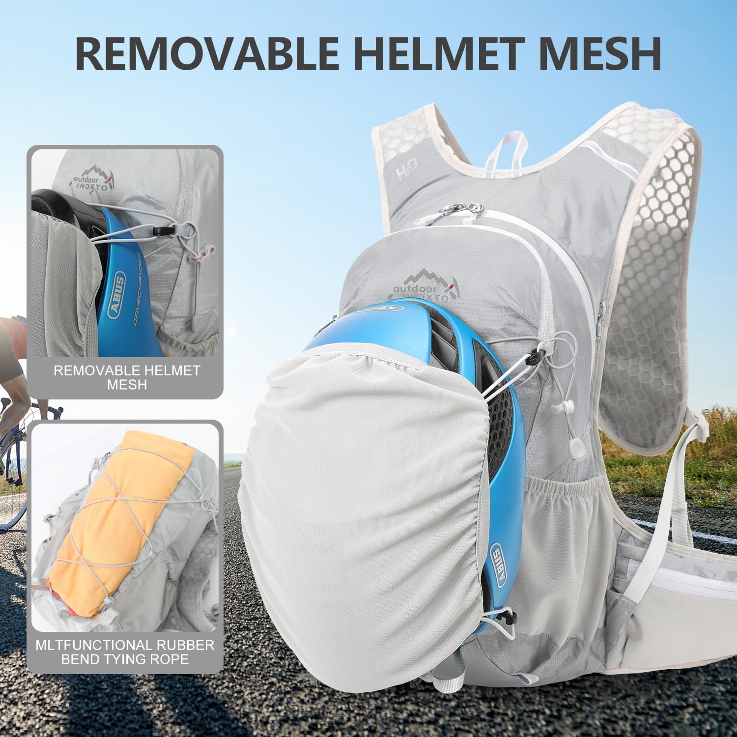 INOXTO 18L Hydration Backpack for Women Men with 2L Water Bladder - Image 5