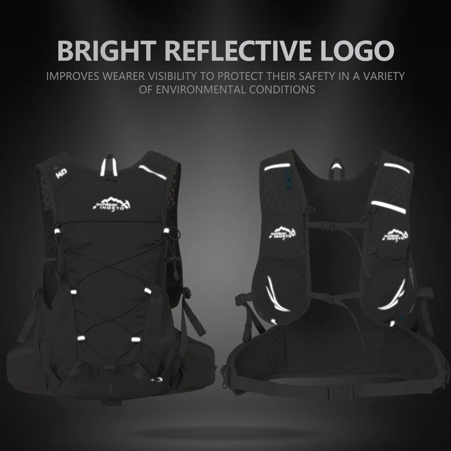 INOXTO 18L Hydration Backpack for Women Men with 2L Water Bladder - Image 7