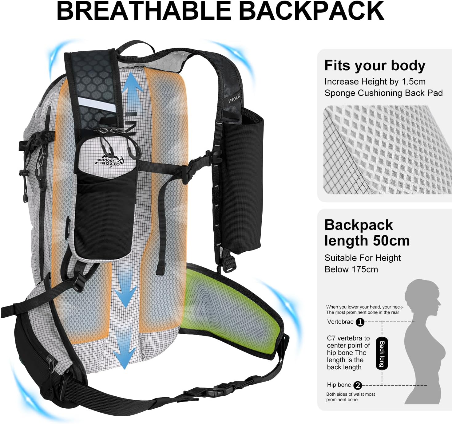 INOXTO Lightchaser 20L Multipurpose Backpack - Image 15