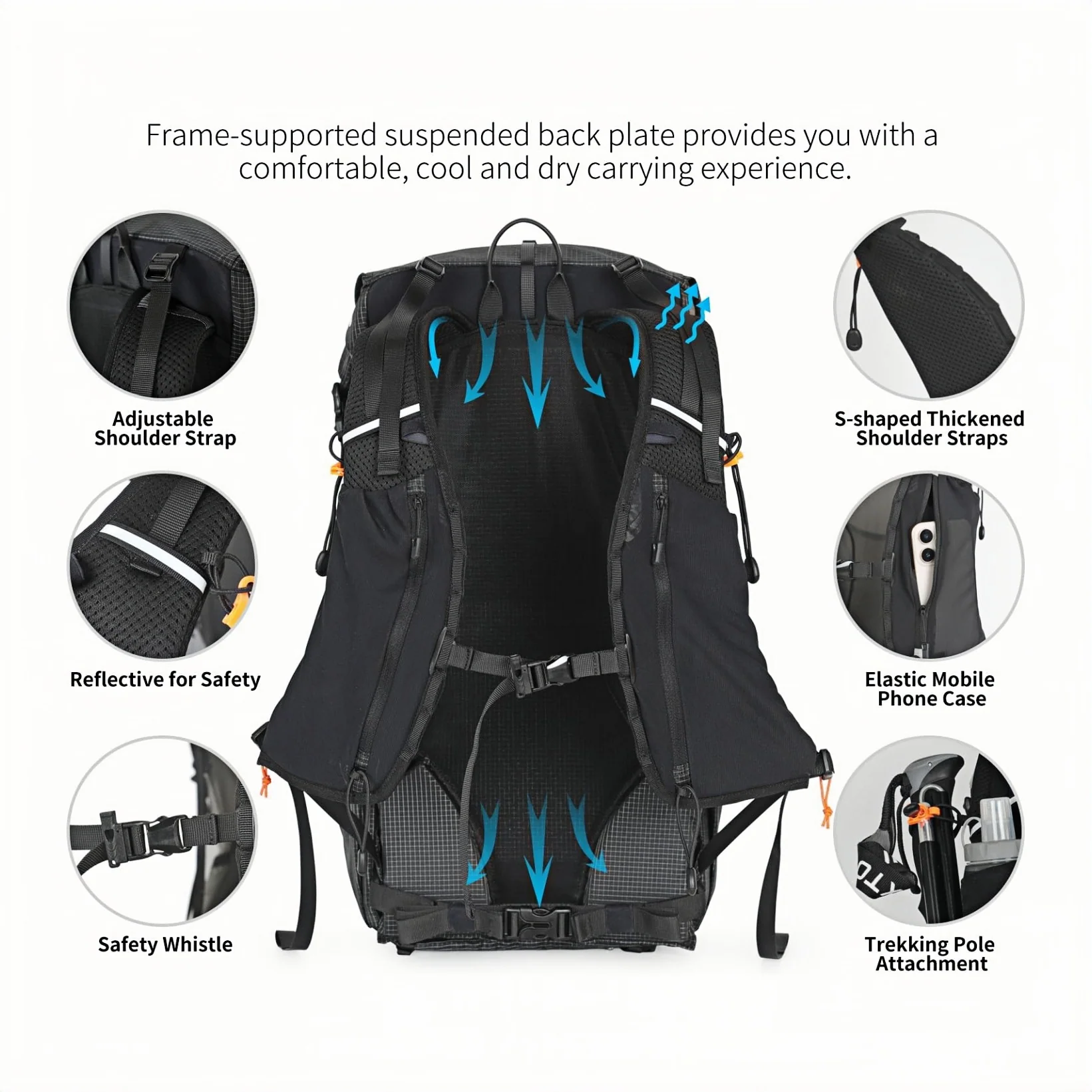 INOXTO Tellus 30 - Lightweight Hiking & Daypack - Image 5