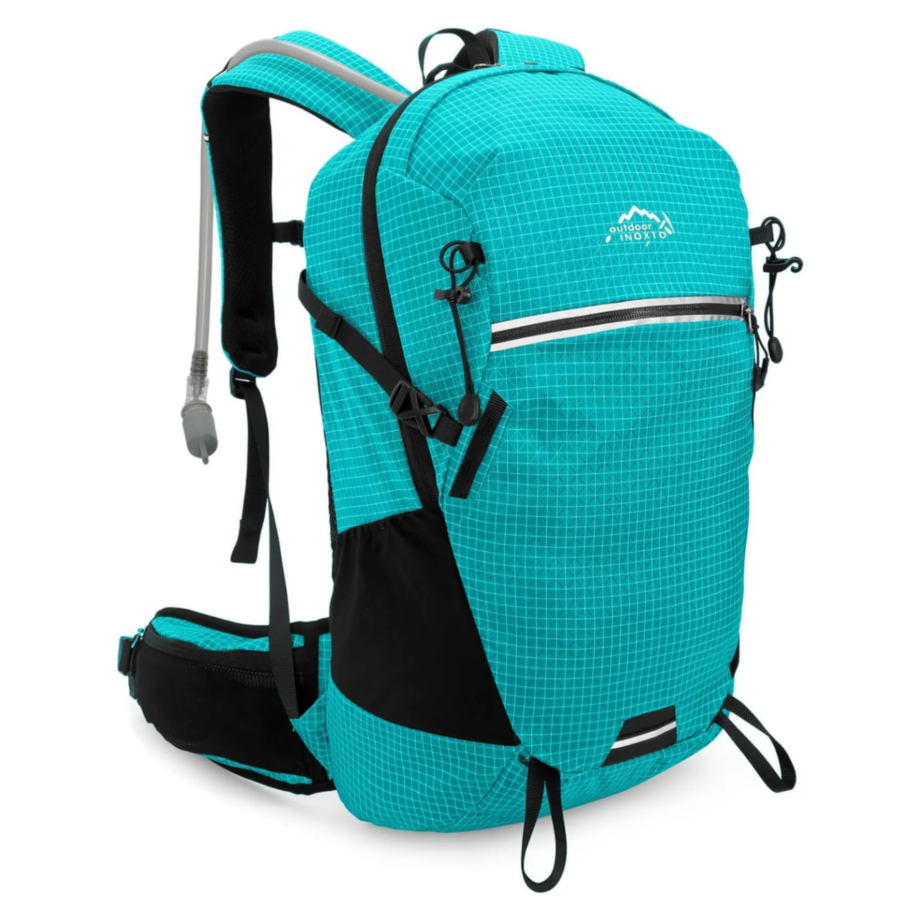 INOXTO 25L Hydration Hiking Backpack with 3L Water Bladder and Rain Cover - Image 15
