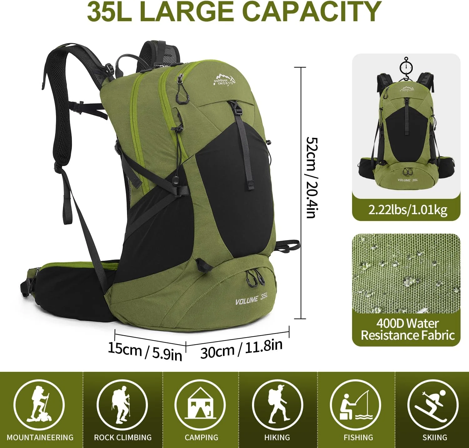 INOXTO 26L Mountaineering Backpack-Core - Image 12