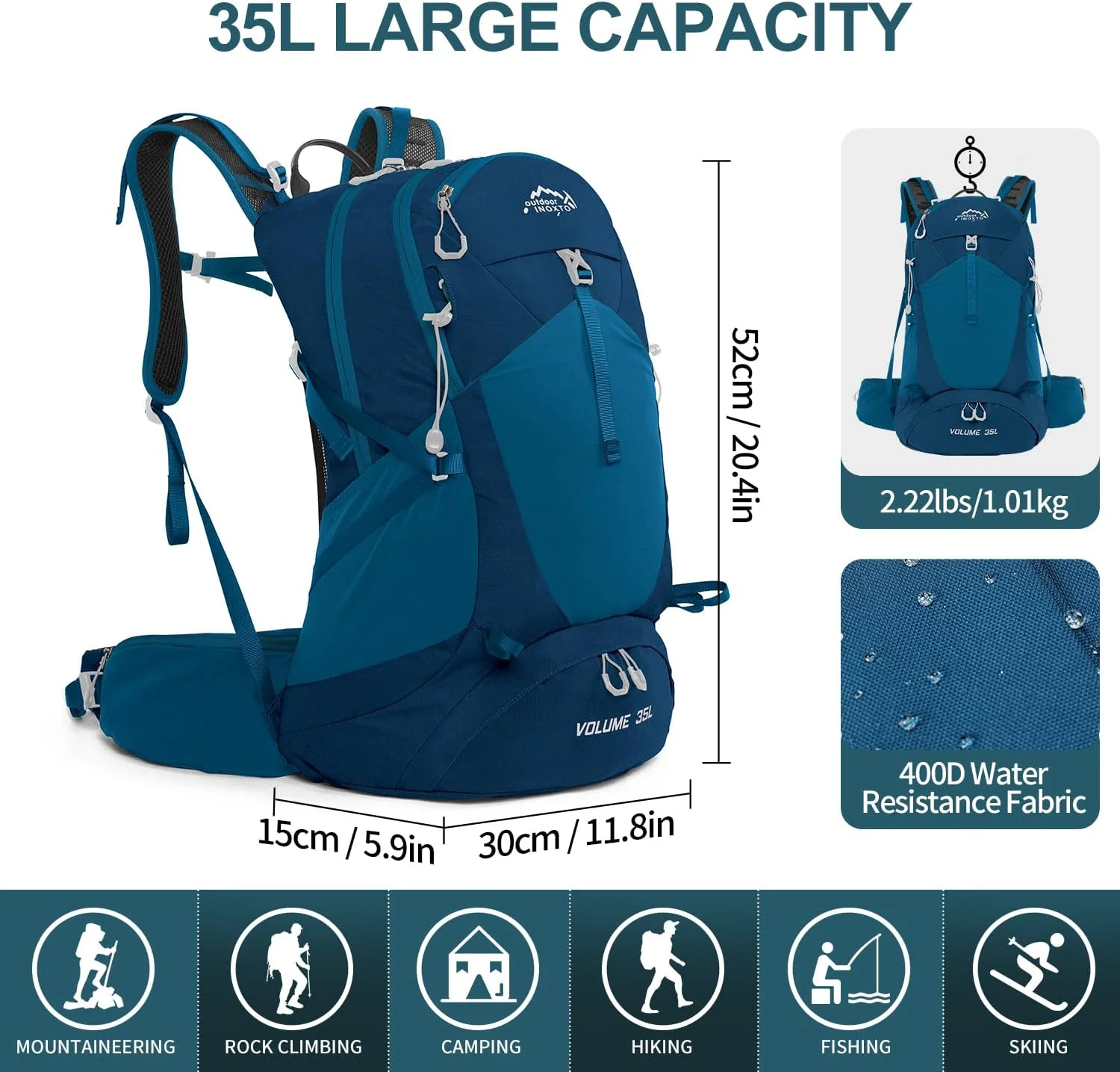 INOXTO 26L Mountaineering Backpack-Core - Image 18