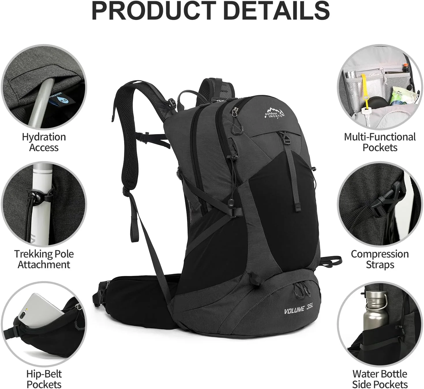 INOXTO 26L Mountaineering Backpack-Core - Image 25
