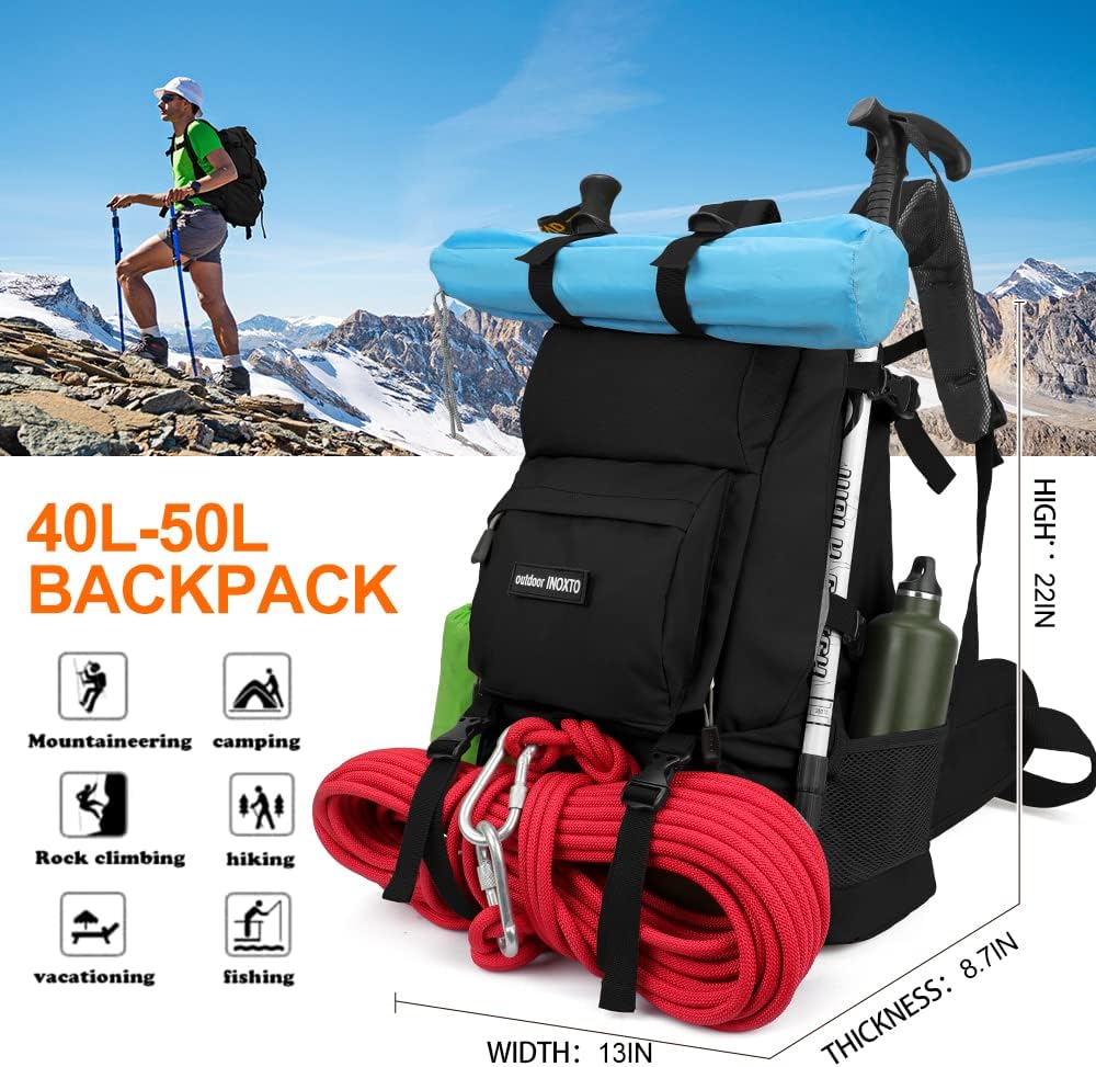INOXTO 40 Hiking Backpack Camping Backpack - Image 10