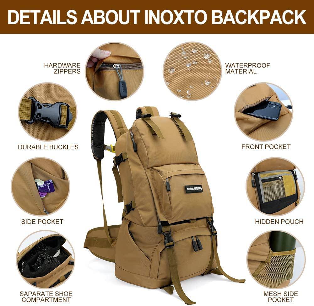 INOXTO 40 Hiking Backpack Camping Backpack - Image 3