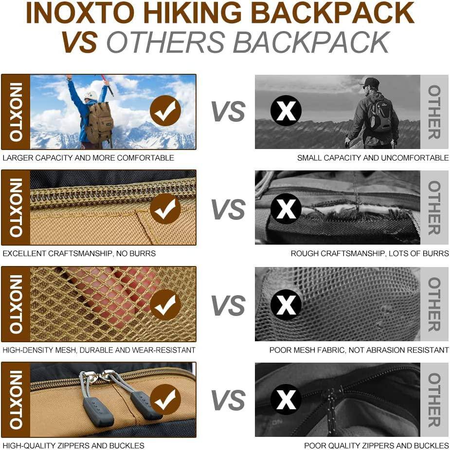 INOXTO 40 Hiking Backpack Camping Backpack - Image 4