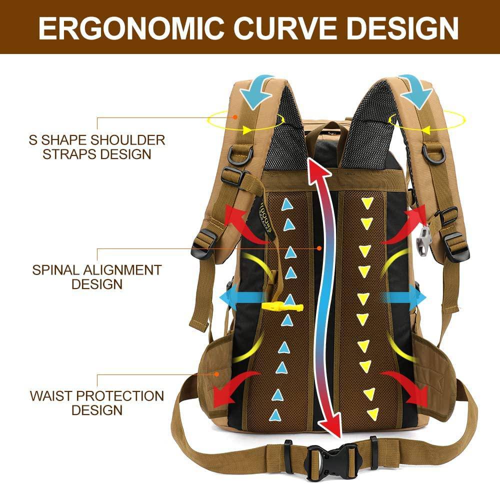 INOXTO 40 Hiking Backpack Camping Backpack - Image 5