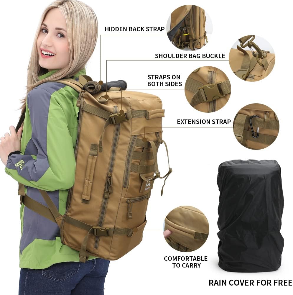 INOXTO 40L Hiking Backpack Lightweight Waterproof Backpack for Men Women - Image 14