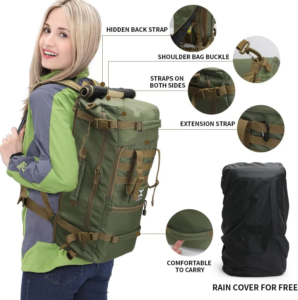 INOXTO 40L Hiking Backpack Lightweight Waterproof Backpack for Men Women - Image 19