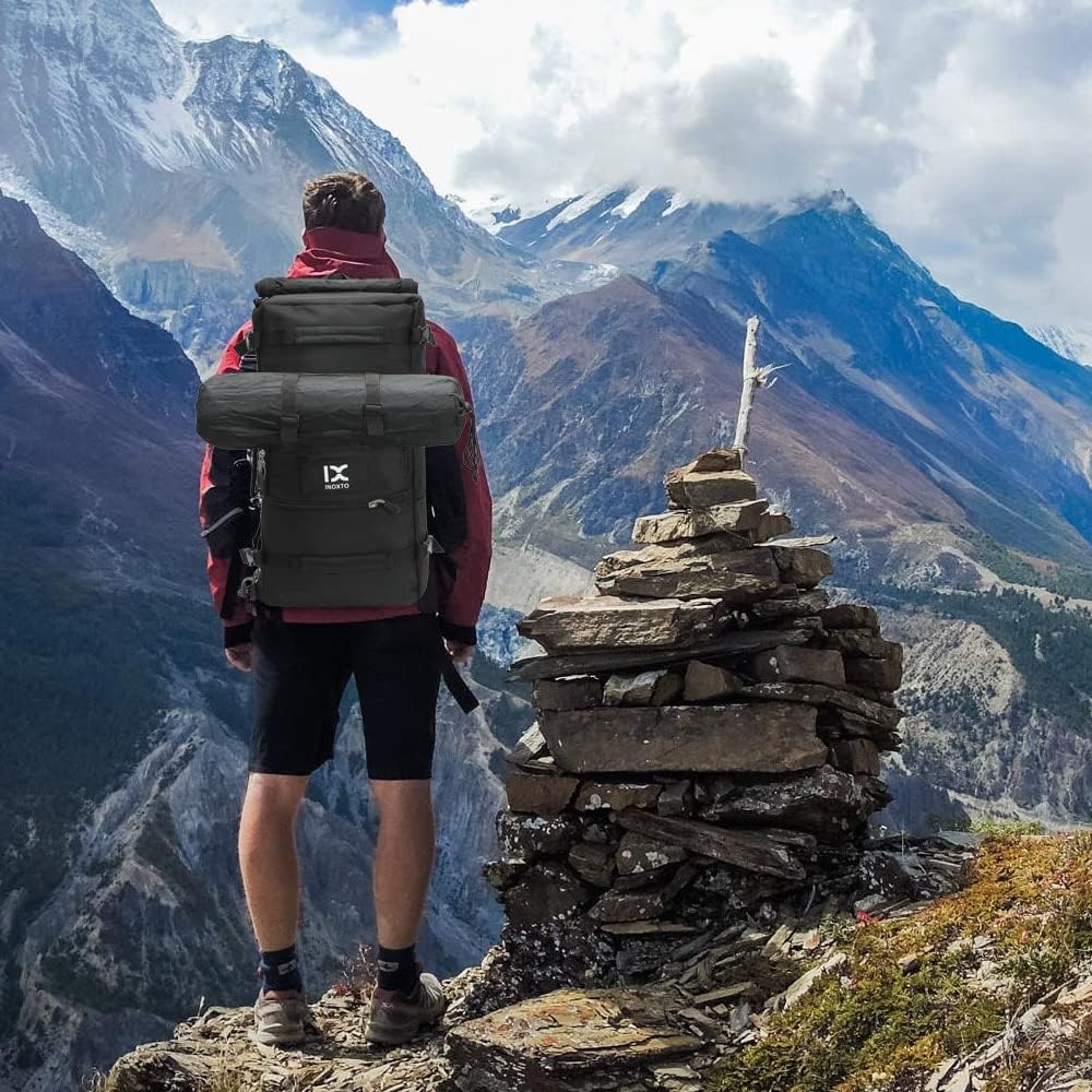 INOXTO 40L Hiking Backpack Lightweight Waterproof Backpack for Men Women - Image 9