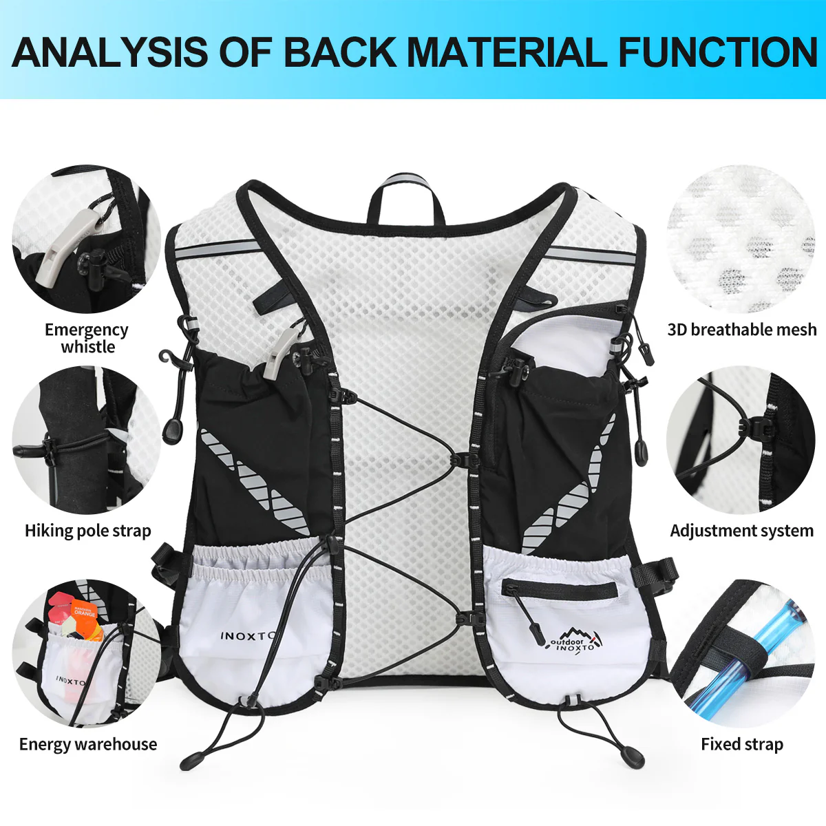 INOXTO 5L Hydration Running Vest - Image 6