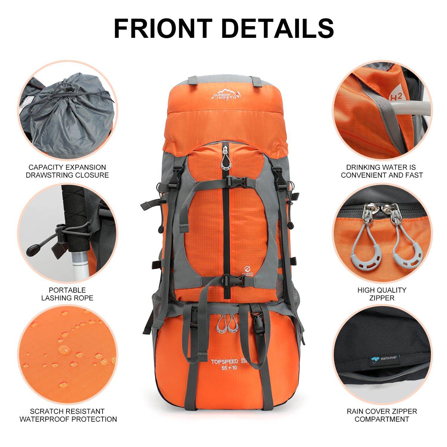 INOXTO 65/85L Lightweight  Backpack - Image 15