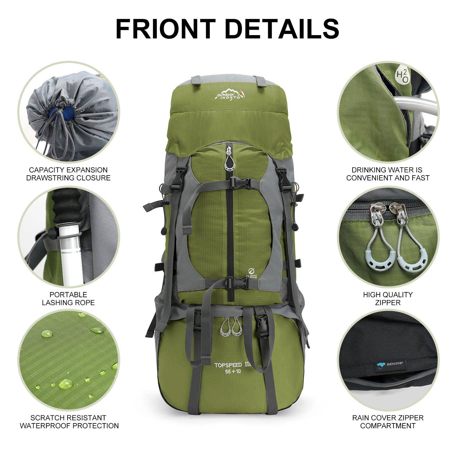 INOXTO 65/85L Lightweight  Backpack - Image 4