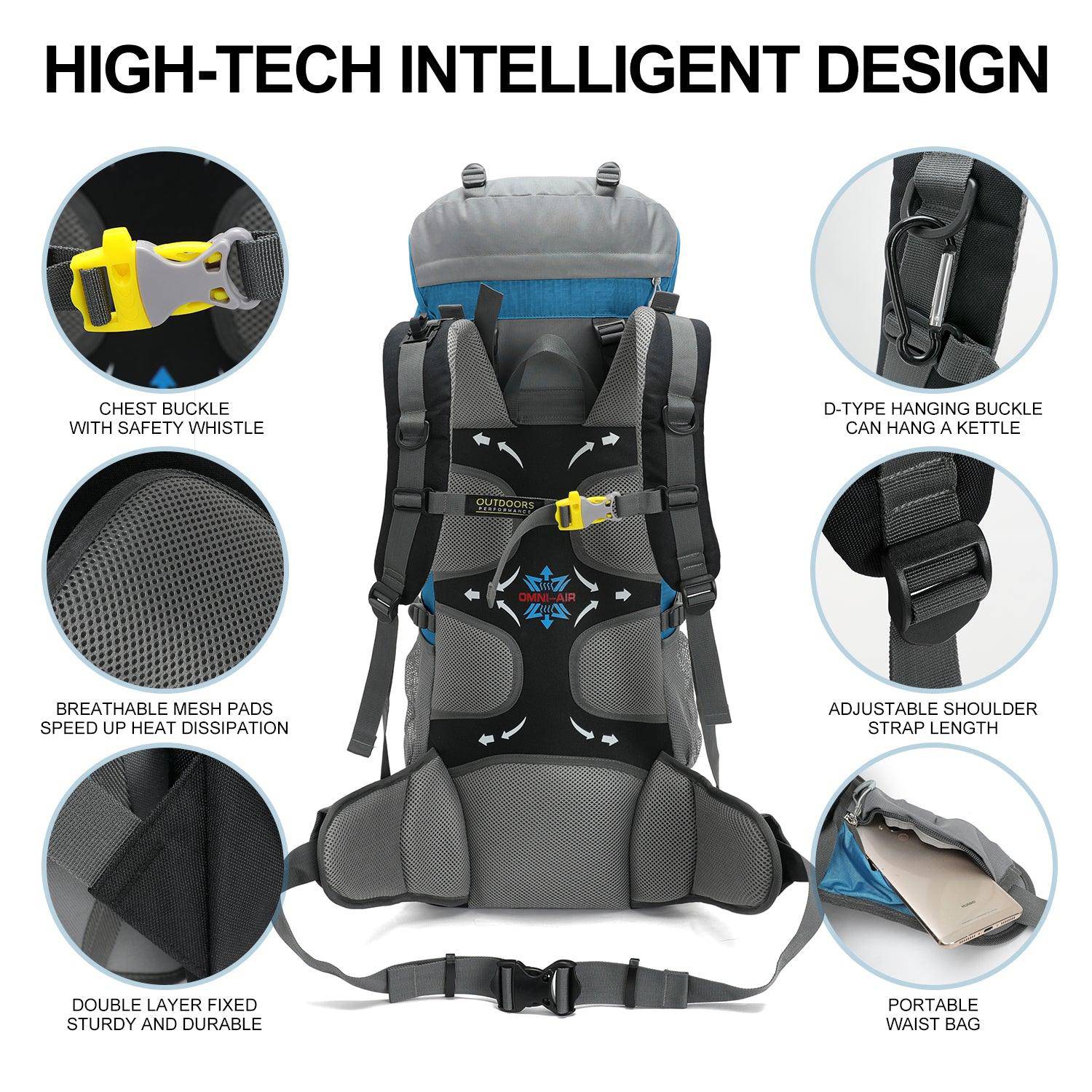 INOXTO 65/85L Lightweight  Backpack - Image 5