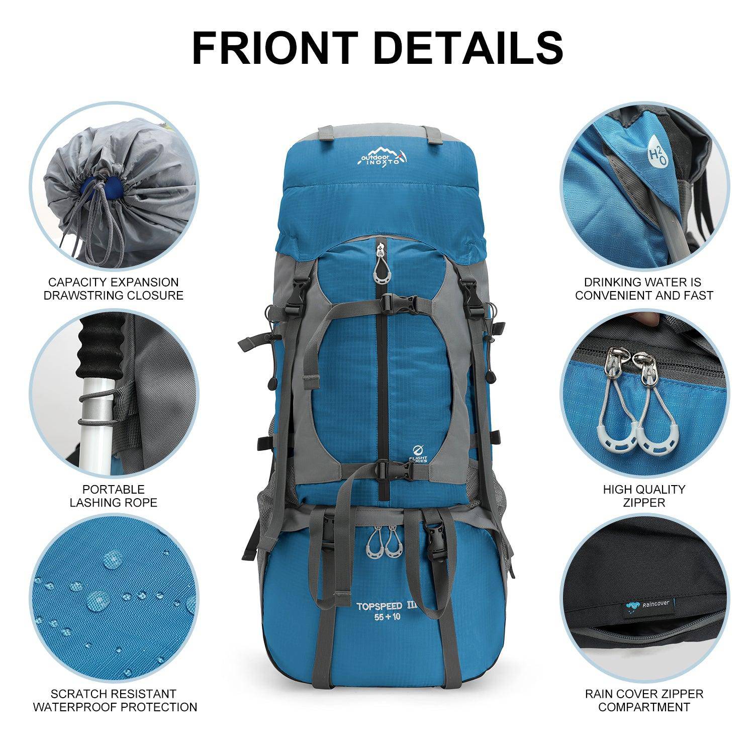 INOXTO 65/85L Lightweight  Backpack - Image 9