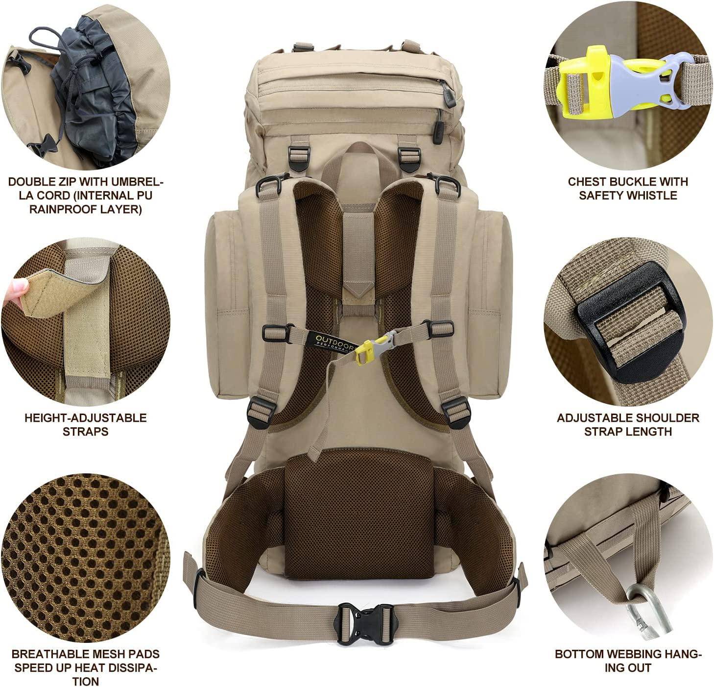 INOXTO Outland 65/85L Internal Frame Backpack - Image 11