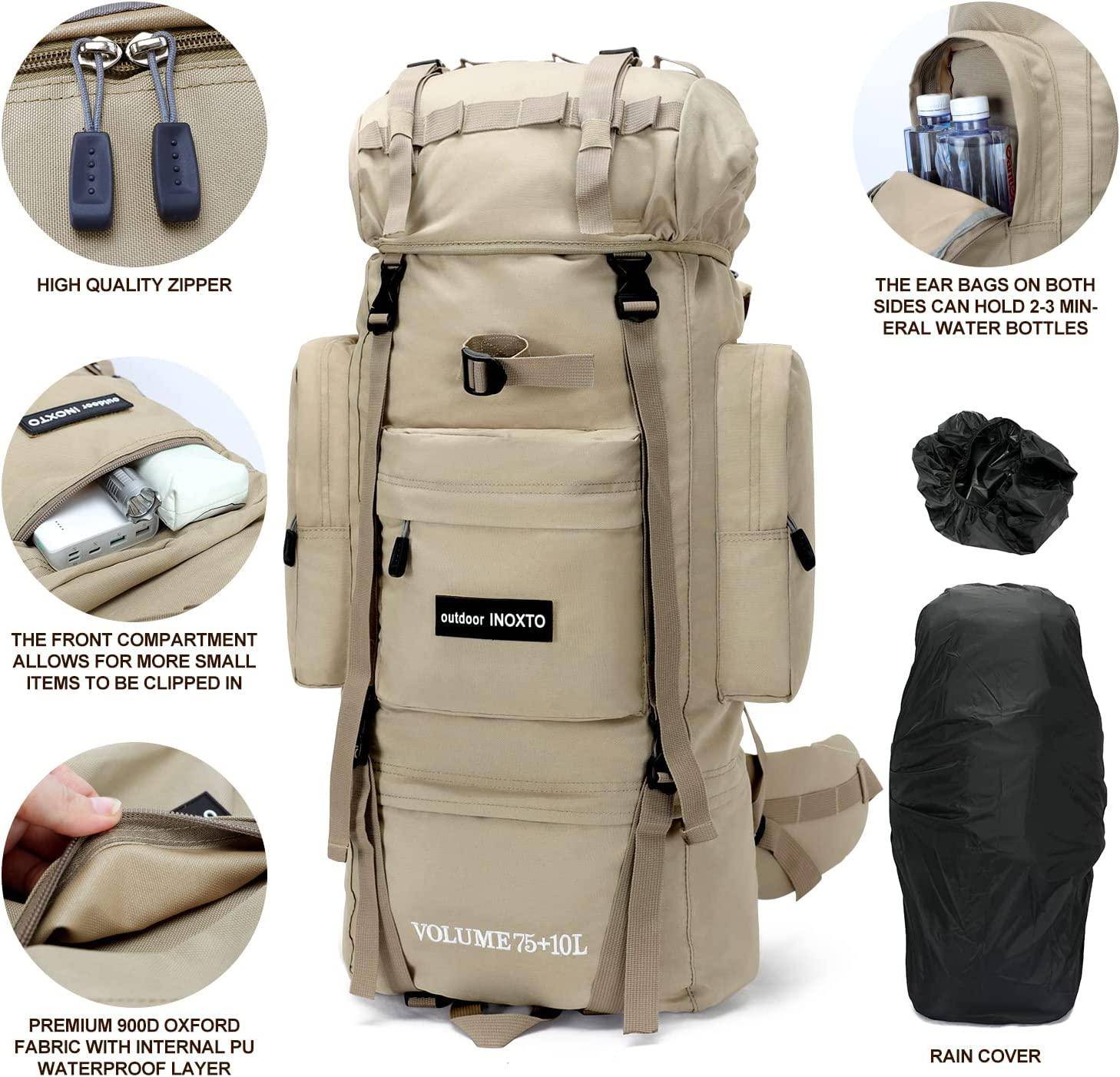 INOXTO Outland 65/85L Internal Frame Backpack - Image 9