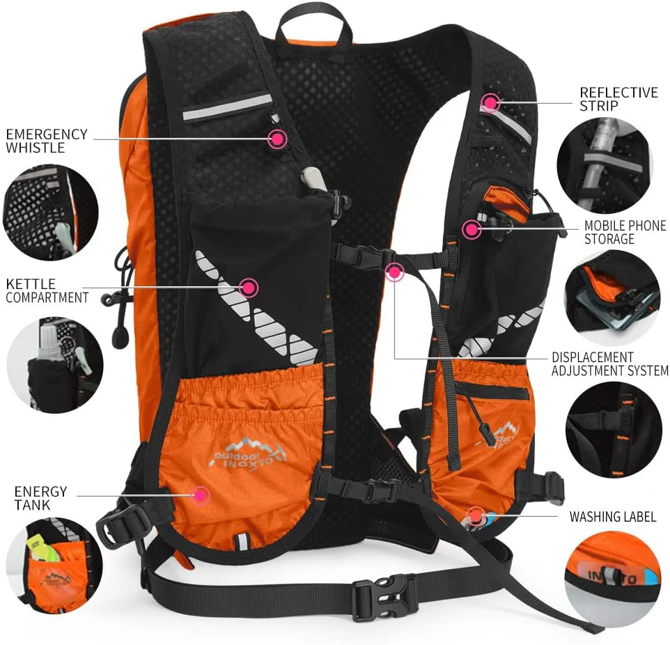 INOXTO 8 Hydration Pack Backpack for Outdoor - Image 9
