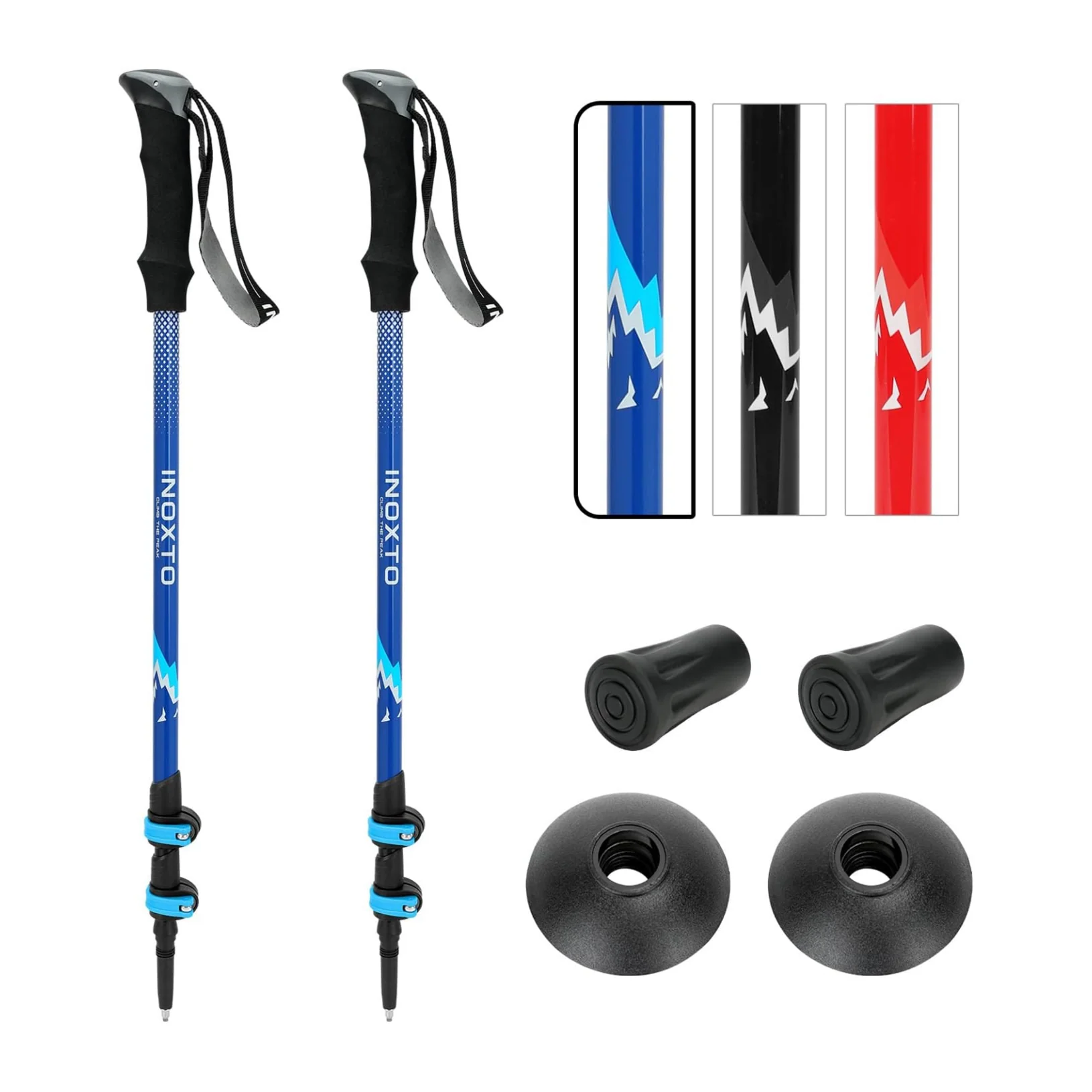 INOXTO Aircraft-Grade Aluminum Trekking Poles - 2-Pc Pack - Image 8