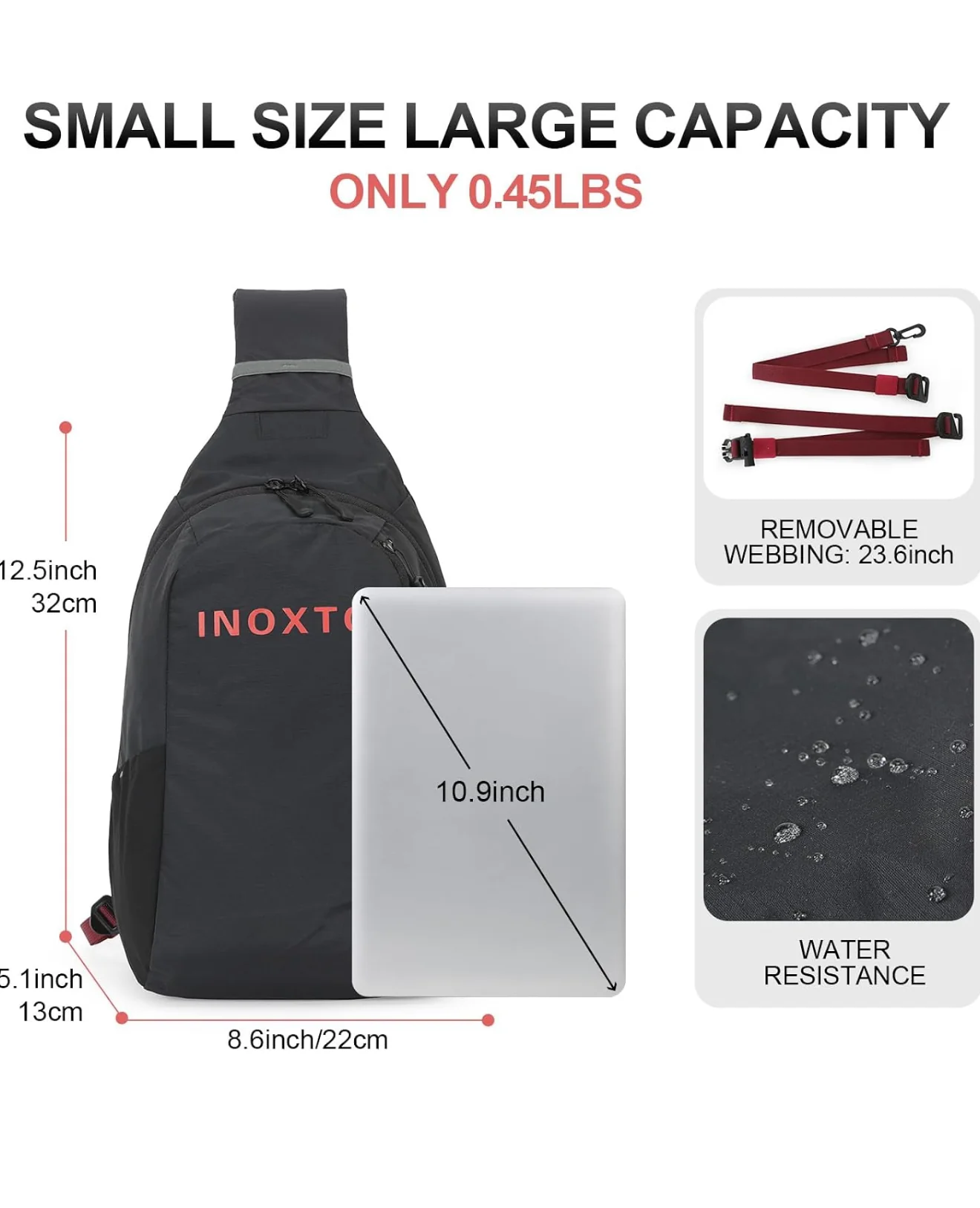 INOXTO Crossbody Sling Bag for Men Women - Image 4