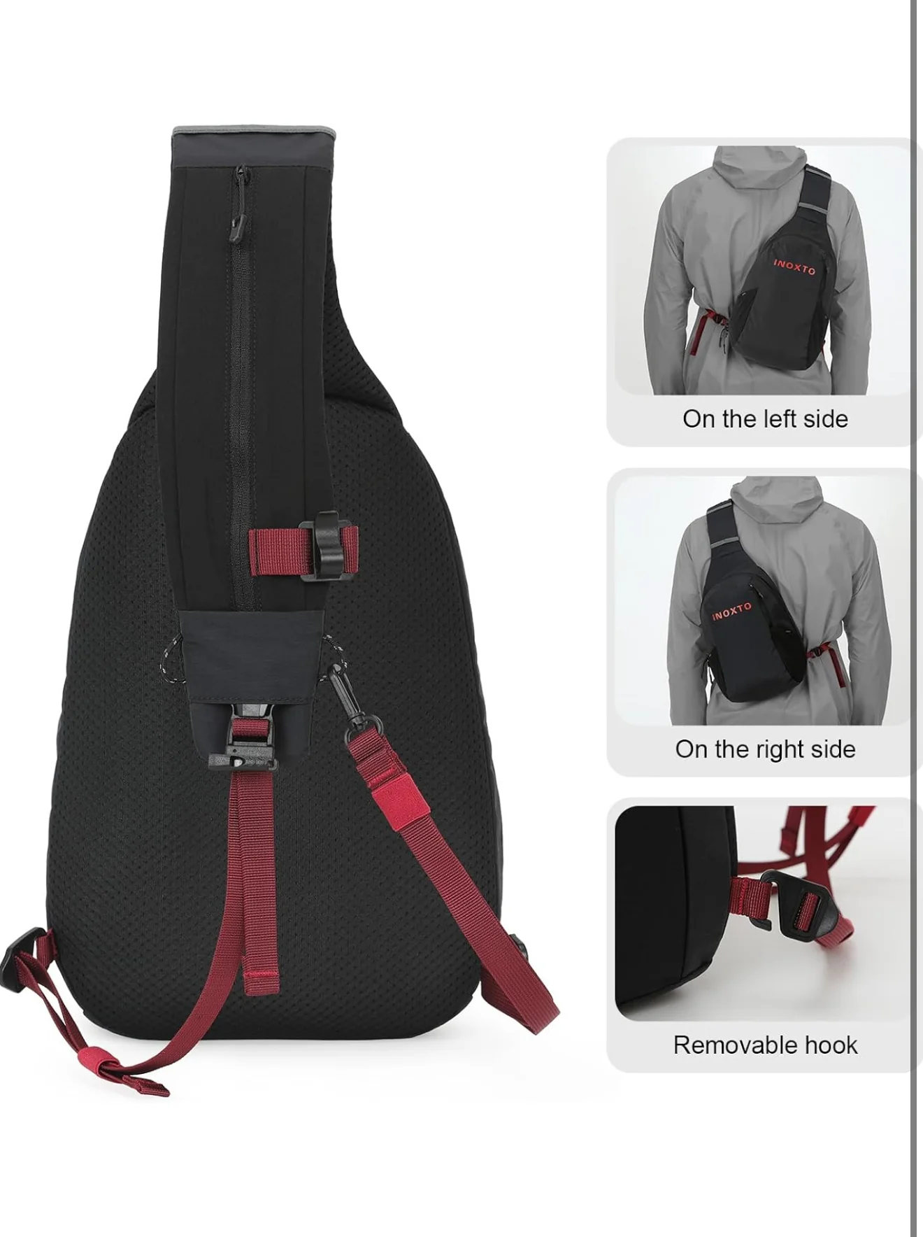 INOXTO Crossbody Sling Bag for Men Women - Image 6