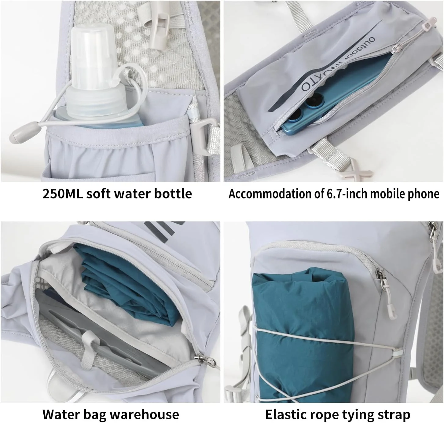 INOXTO Light Run 3.0 Pro Running Hydration Vest Set - Image 5