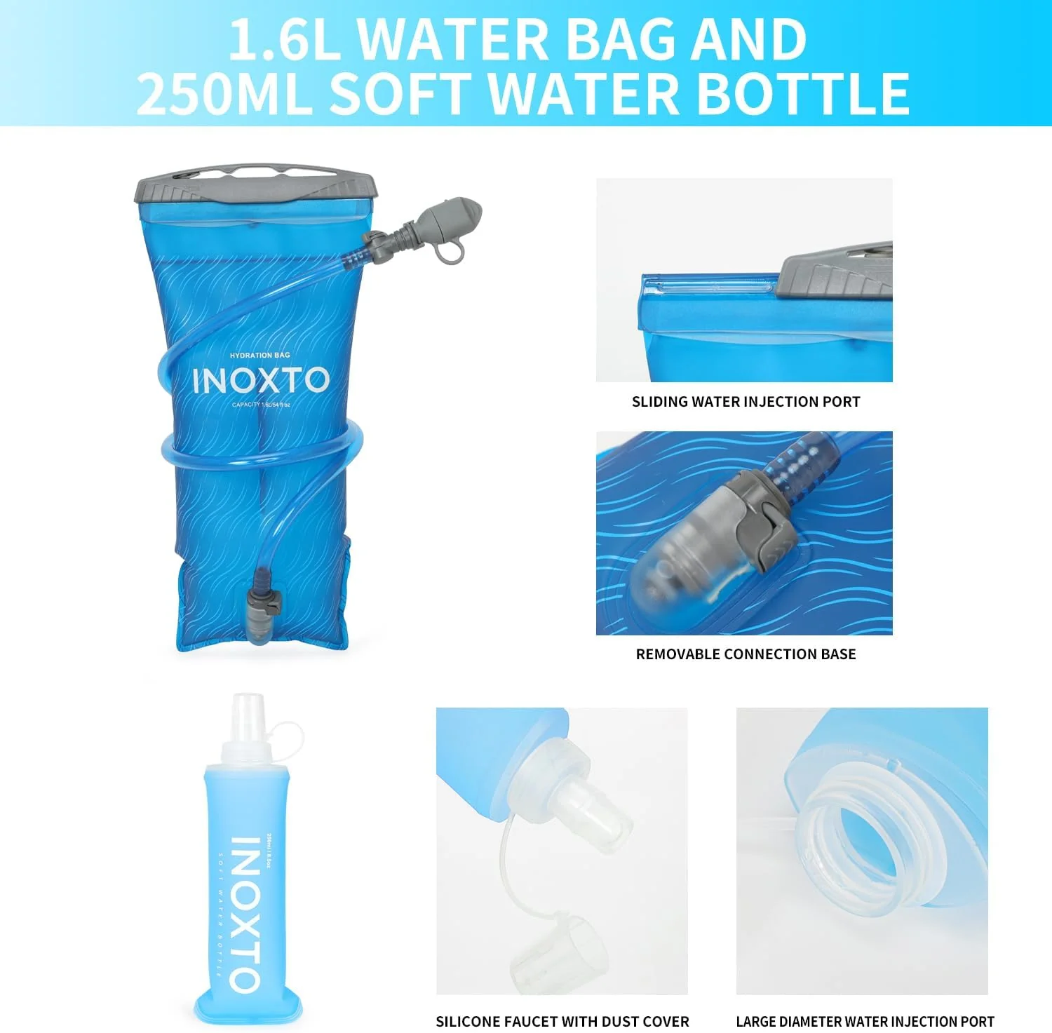 INOXTO Light Run 3.0 Pro Running Hydration Vest Set - Image 6