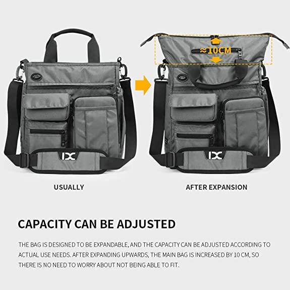 INOXTO Mens Messenger Bag Laptop Shoulder Bag - Image 3