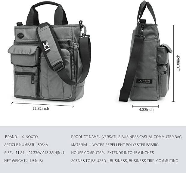 INOXTO Mens Messenger Bag Laptop Shoulder Bag - Image 5