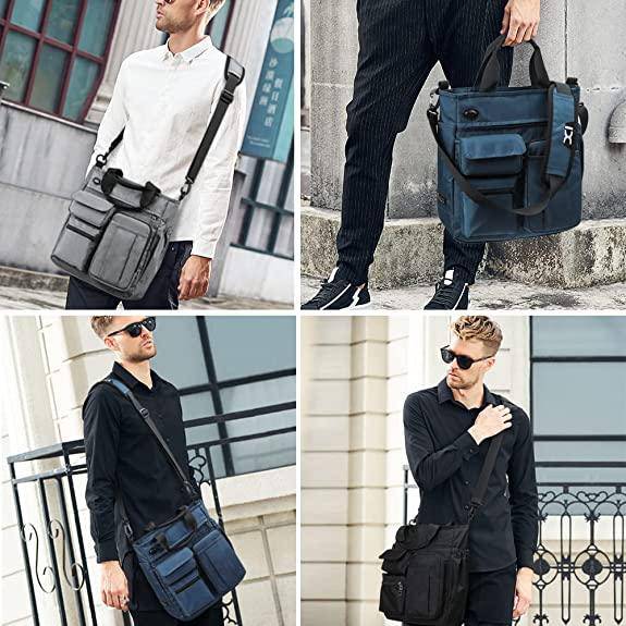 INOXTO Mens Messenger Bag Laptop Shoulder Bag - Image 7