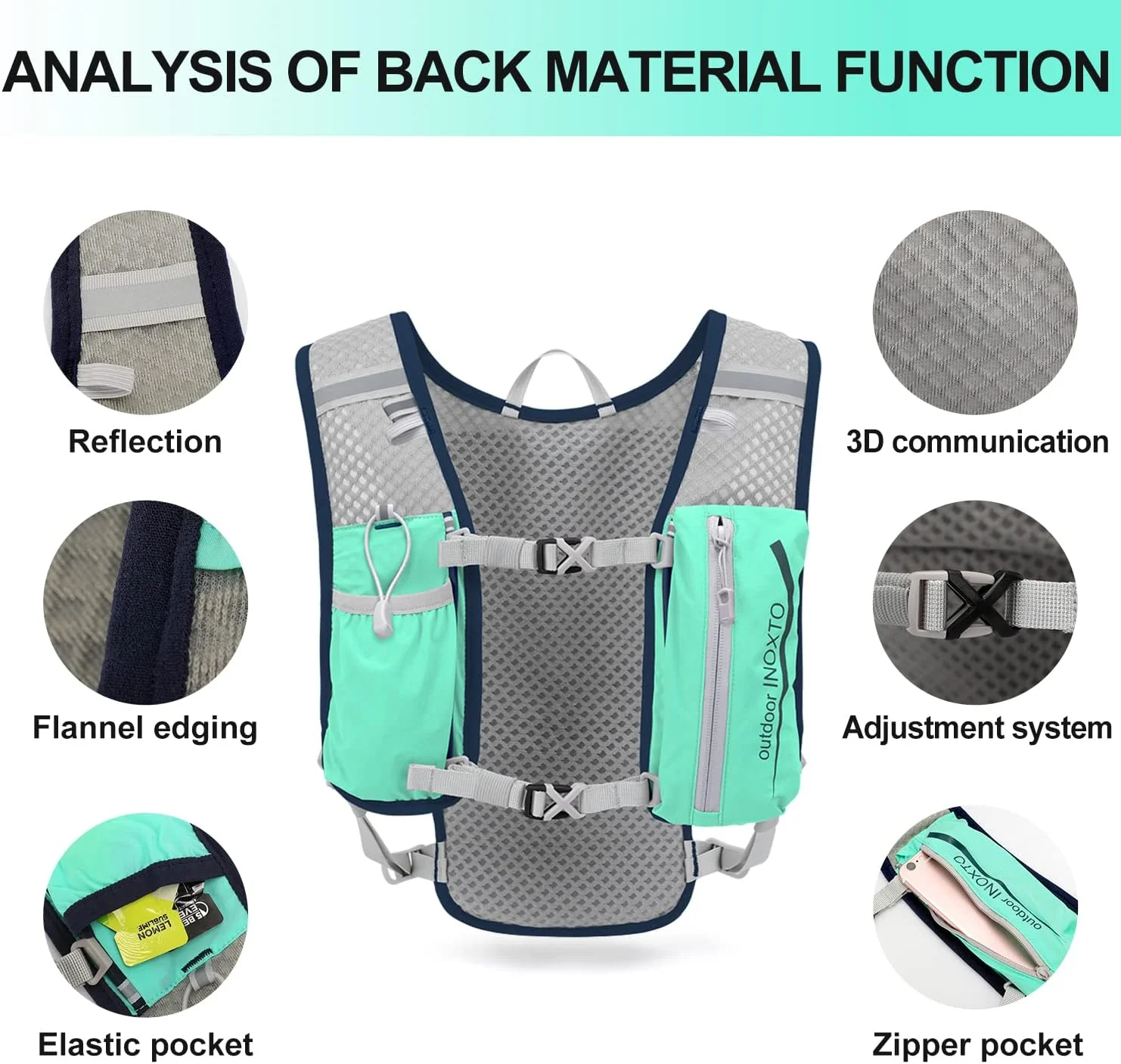 INOXTO Phantom - Running Hydration Vest - Image 37