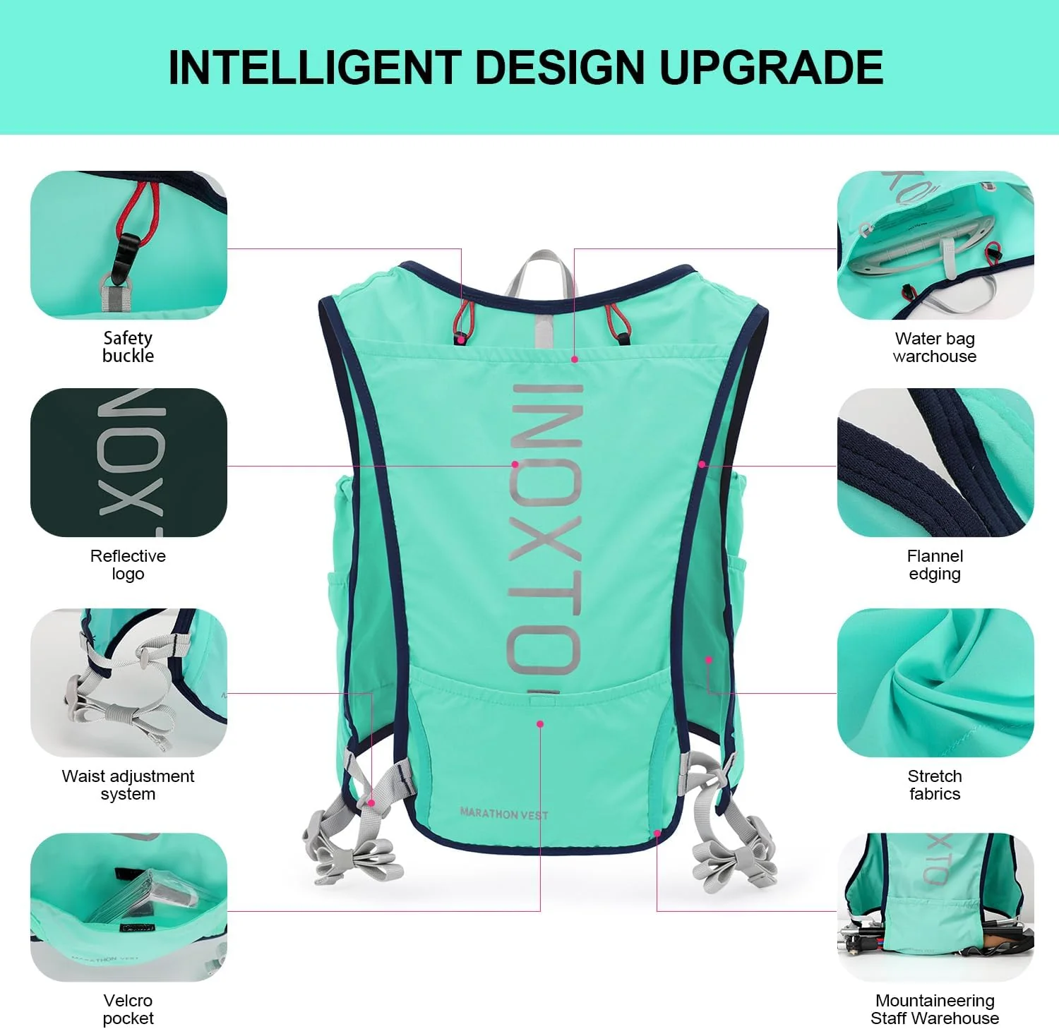 INOXTO Running Hydration Vest Set - Image 16