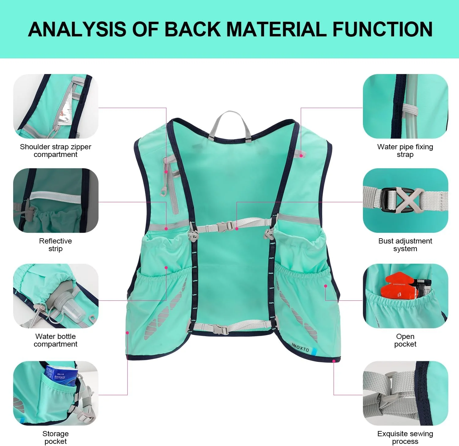 INOXTO Running Hydration Vest Set - Image 17