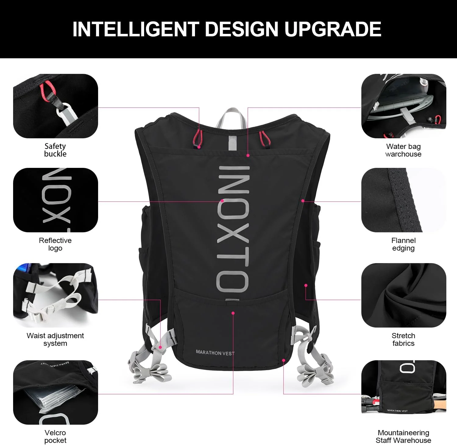 INOXTO Running Hydration Vest Set - Image 3
