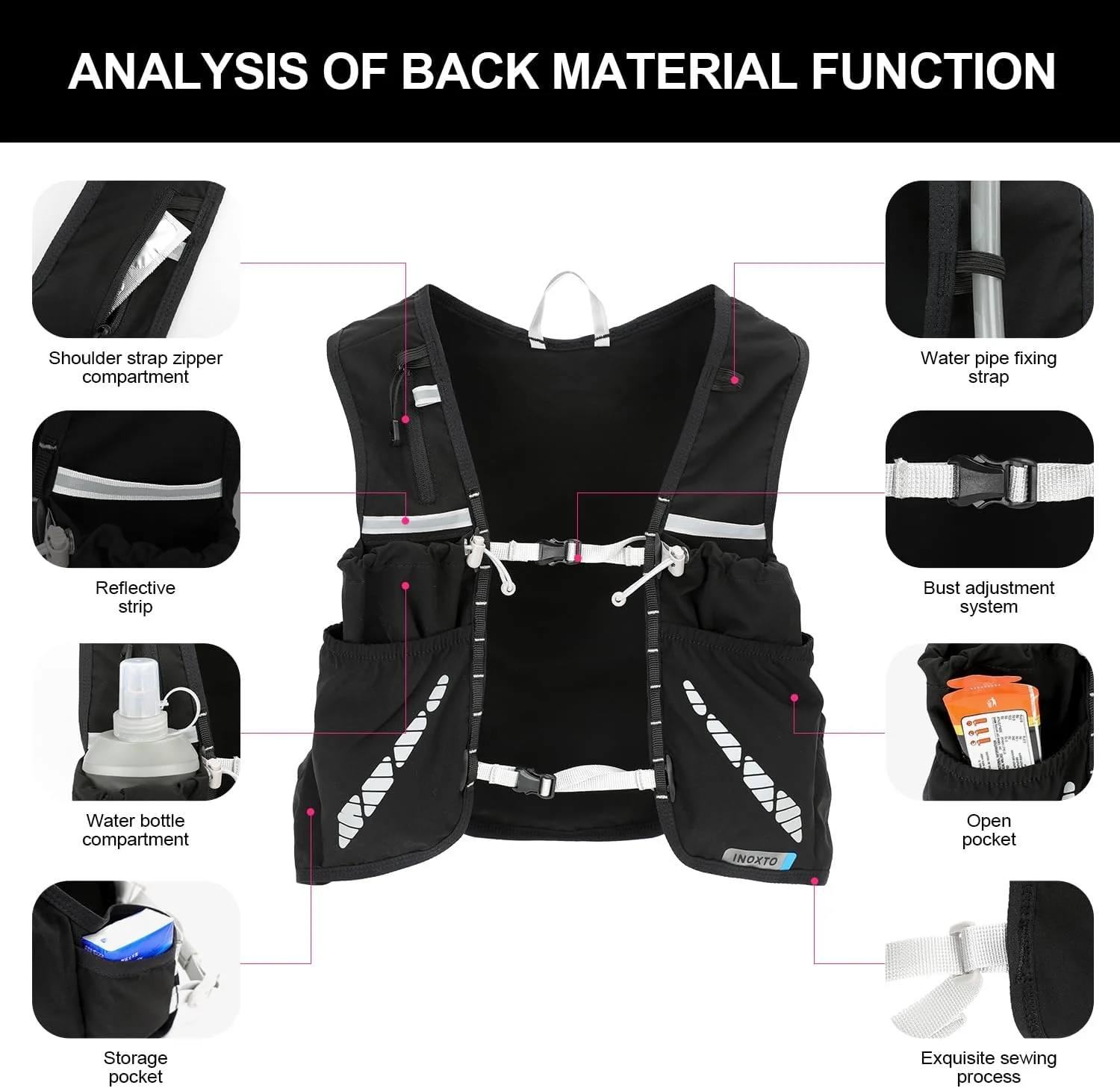 INOXTO Running Hydration Vest Set - Image 4