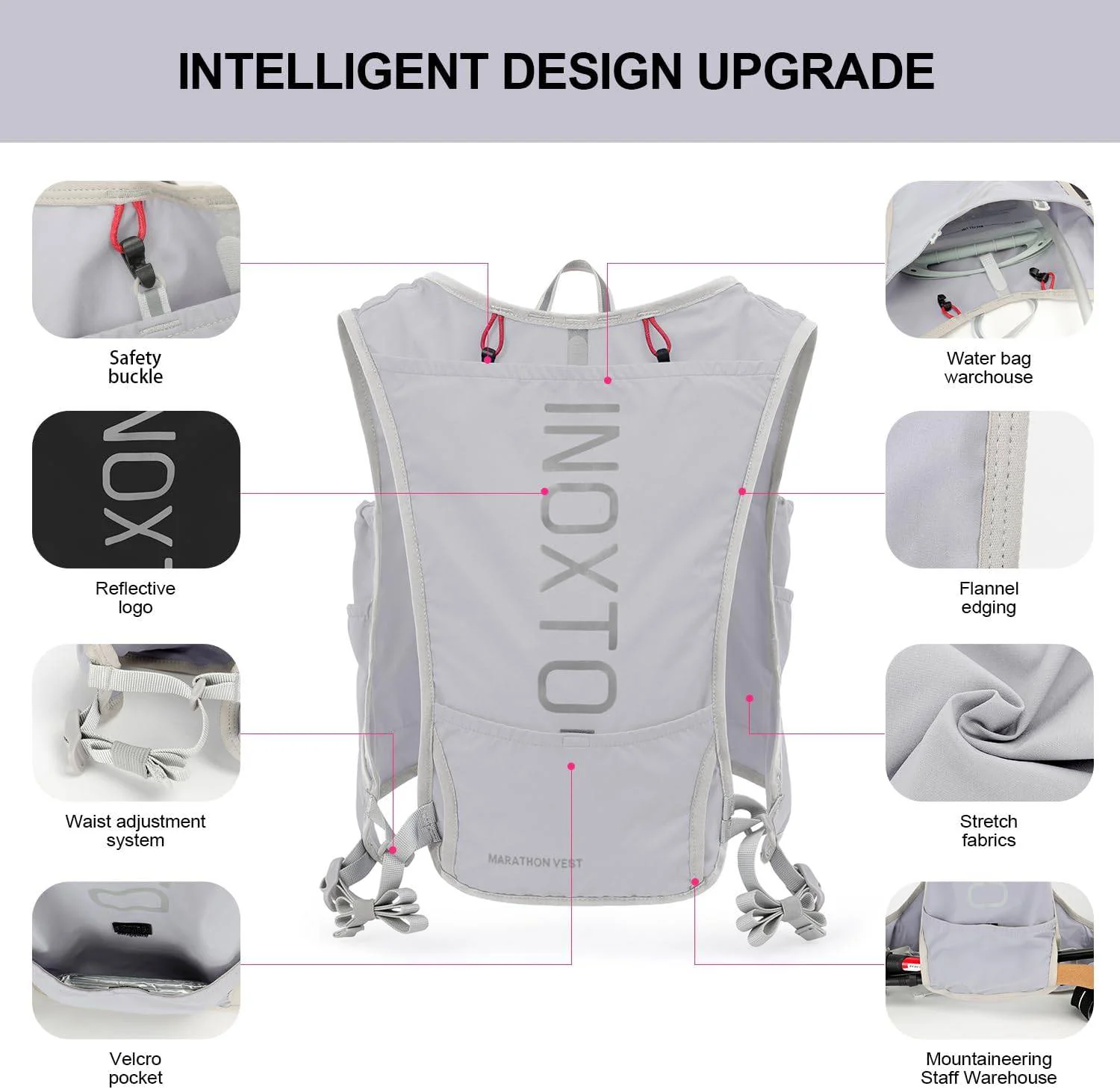 INOXTO Running Hydration Vest Set - Image 9
