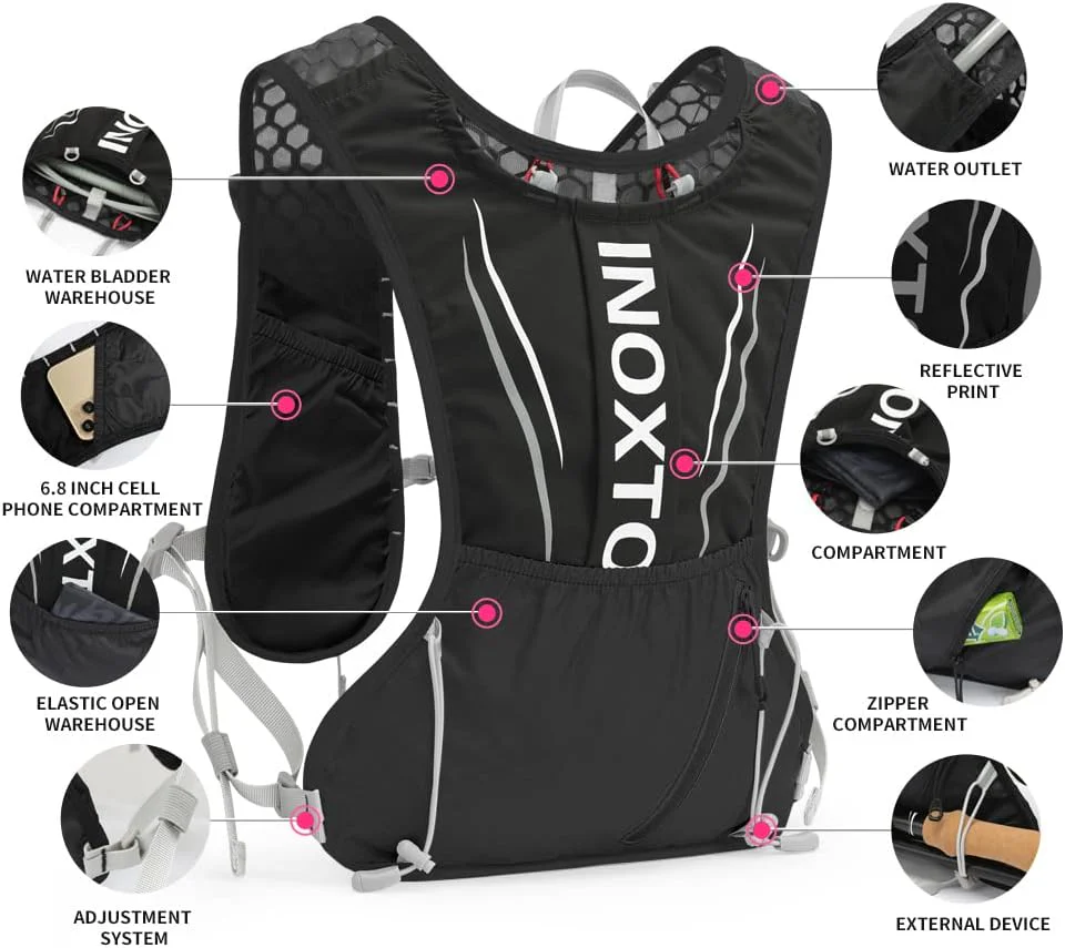 INOXTO  Running Hydration Vest for Men Women - Image 5