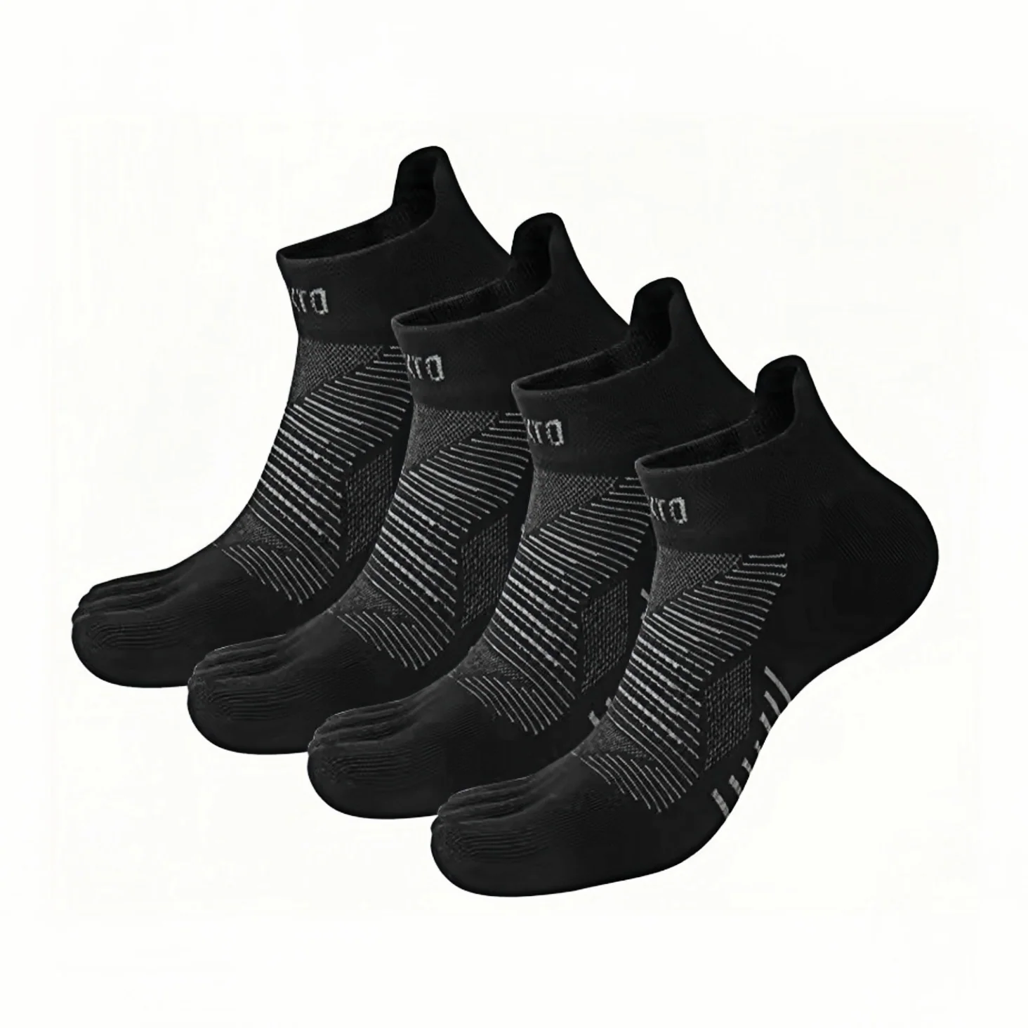 INOXTO Running Toe Socks-4 Pairs COOLMAX® - Image 9