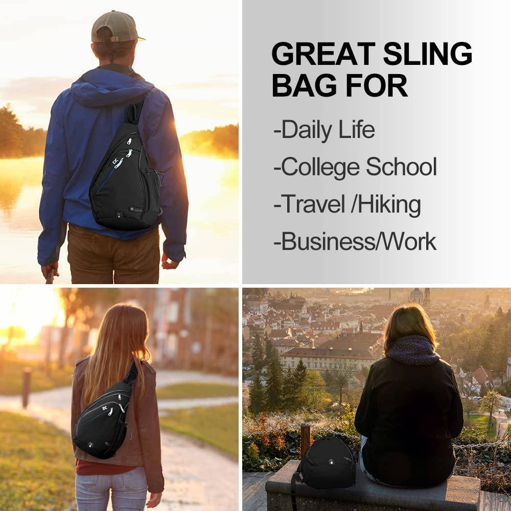 INOXTO Sling Bag for Men and Women, Chest Bag - Image 3